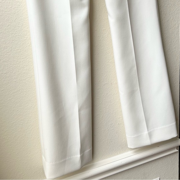 KOBI HALPERIN Deb High-waist Flared Pants In Ivory Cream White Sz 4 - Picture 9 of 12